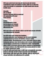 NCR ÇENE AÇILIR KASK SARI SİYAH (ECE BELGELİ)