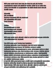 NCR ÇENE AÇILIR KASK MAT SİYAH (ECE BELGELİ)