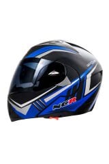 NCR ÇENE AÇILIR KASK MAVİ SİYAH (ECE BELGELİ)