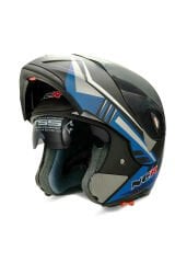 NCR ÇENE AÇILIR KASK MAVİ SİYAH (ECE BELGELİ)