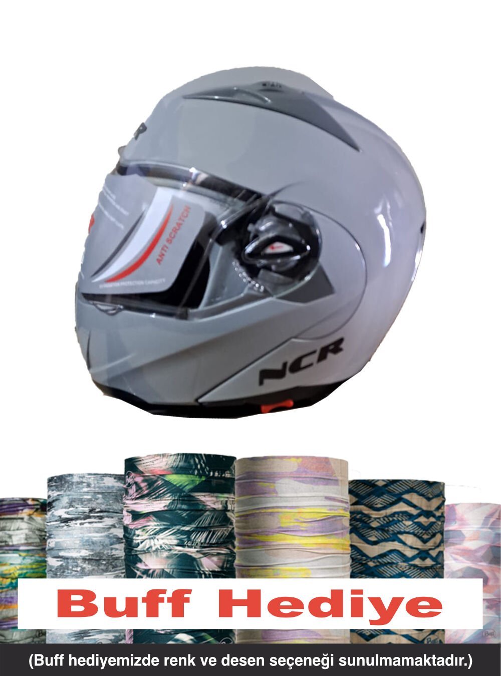 NCR ÇENE AÇILIR KASK AÇIK NARDO (ECE BELGELİ)