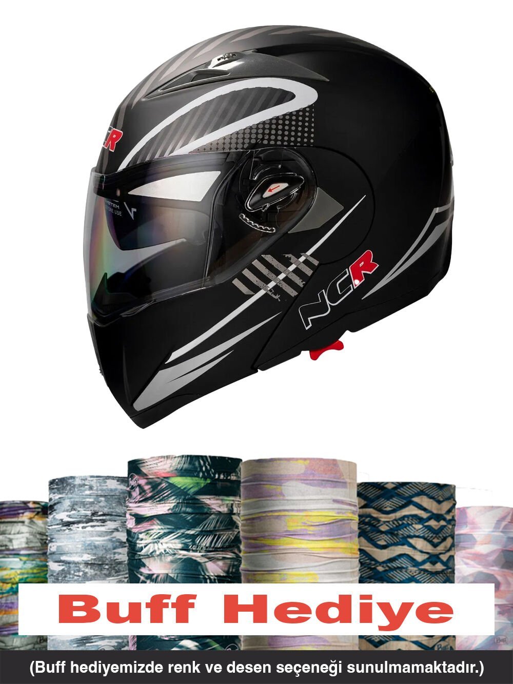 NCR ÇENE AÇILIR KASK MONSTER (ECE BELGELİ)