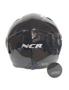 NCR ÇENE AÇILIR KASK PARLAK SİYAH (ECE BELGELİ)