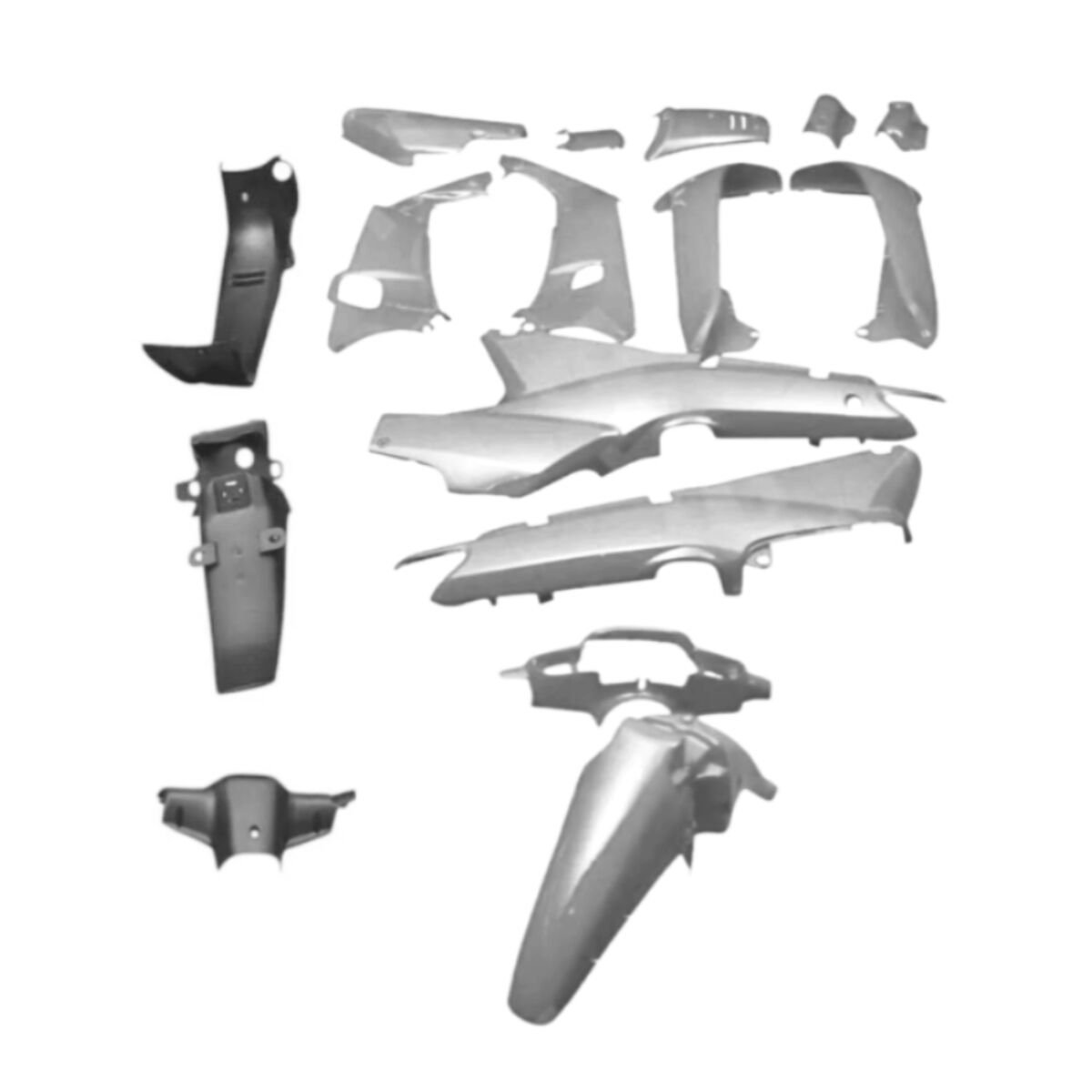 CUB LIFAN UYUMLU KAPORTA SET GÜMÜŞ (Far-Stop Hariç)