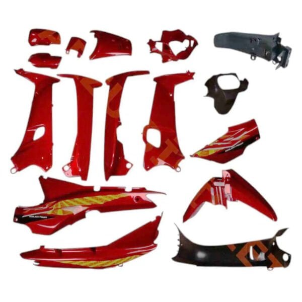 CUB [KALİPSO-ÇELİK] UYUMLU  KAPORTA SETİ KIRMIZI (Far-Stop Hariç)