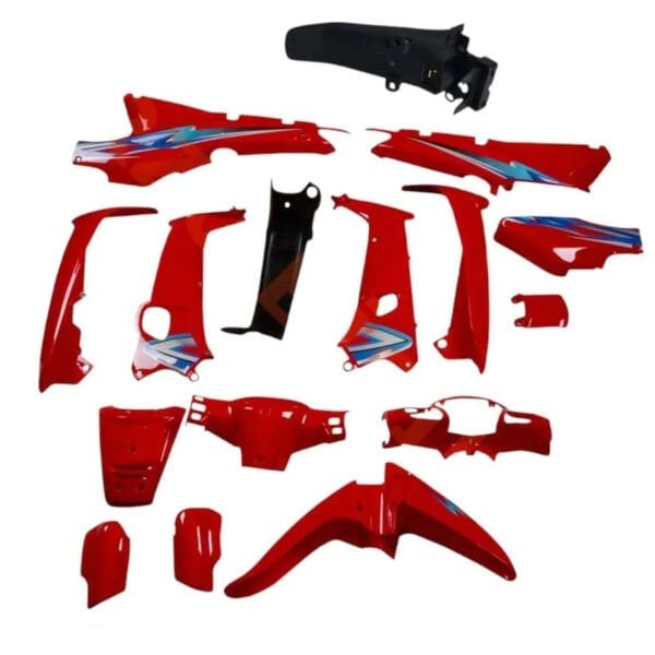 CUB (MFH-KH) UYUMLU KAPORTA SETİ KIRMIZI (Far-Stop Hariç)