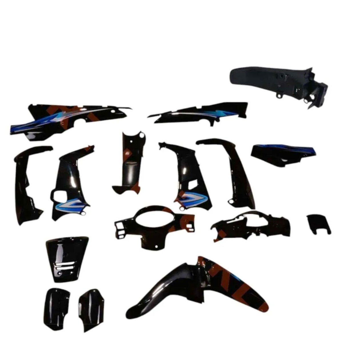 CUB (MFH-KH) UYUMLU KAPORTA SETİ SİYAH (Far-Stop Hariç)