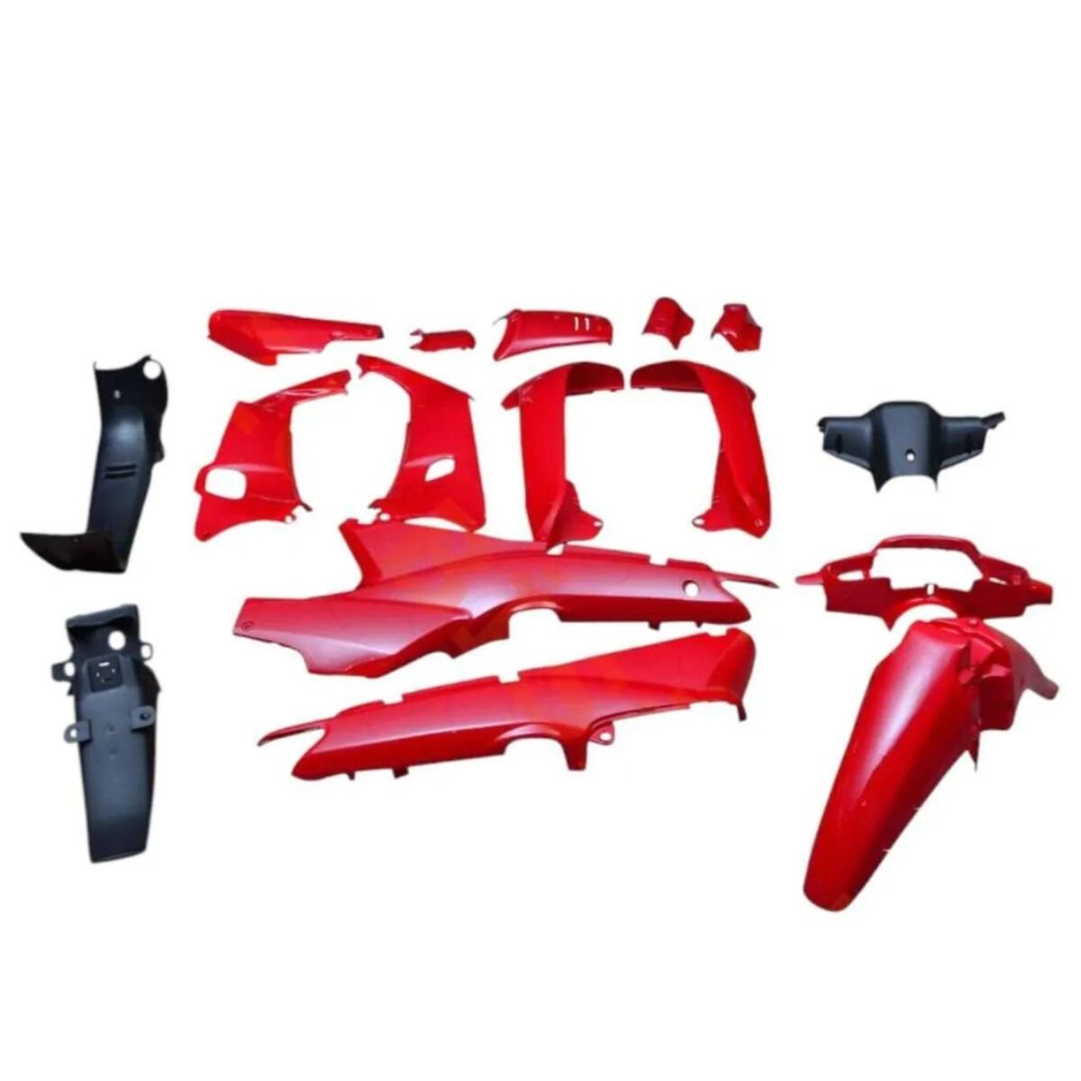 CUB LIFAN UYUMLU KAPORTA SET KIRMIZI (Far-Stop Hariç)