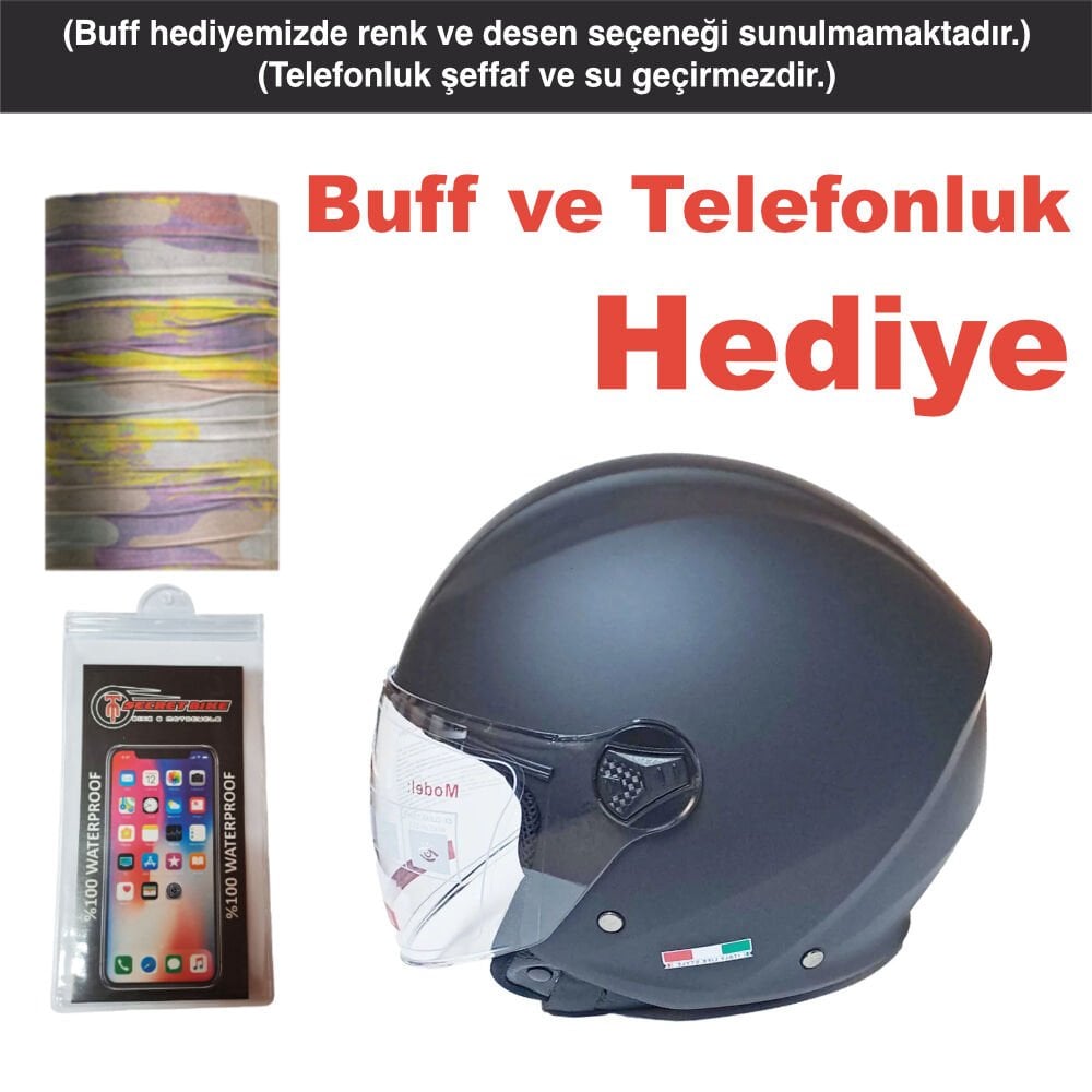 ITALY LIFE STYLE YAZLIK (ÇENESİZ) KASK