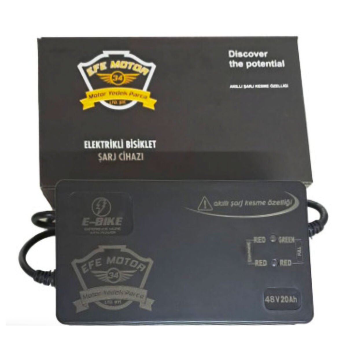 E-BİKE ŞARJ CİHAZI 48 V (20AH) DEVRE KESİCİLİ