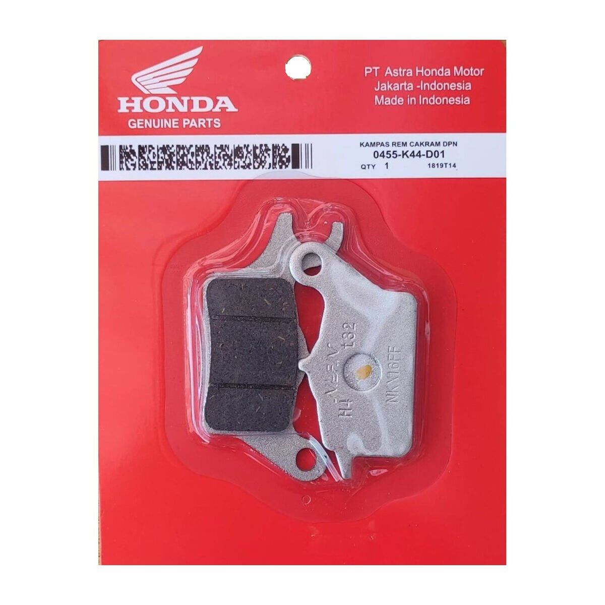 HONDA ACTİVA 125 ÖN DİSK BALATASI (ORJİNAL)