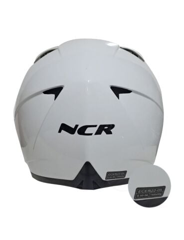 NCR ÇENE AÇILIR KASK BEYAZ ve USB ŞARJLI TELEFON TUTUCU (ECE BELGELİ)