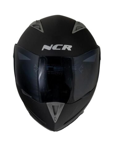 NCR ÇENE AÇILIR KASK MAT SİYAH ve USB ŞARJLI TELEFON TUTUCU (ECE BELGELİ)