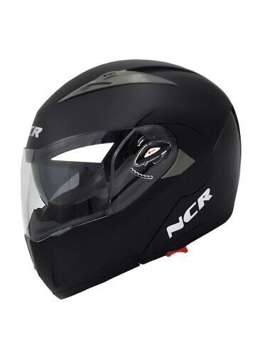 NCR ÇENE AÇILIR KASK MAT SİYAH ve USB ŞARJLI TELEFON TUTUCU (ECE BELGELİ)